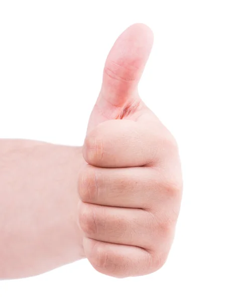 Thumbs up man's hand — Stock Photo, Image