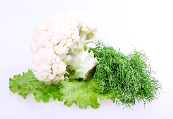Fresh cauliflower with herbs — Stock Photo, Image
