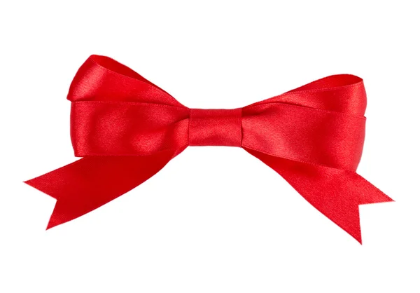 Red bow ribbon — Stock Photo, Image