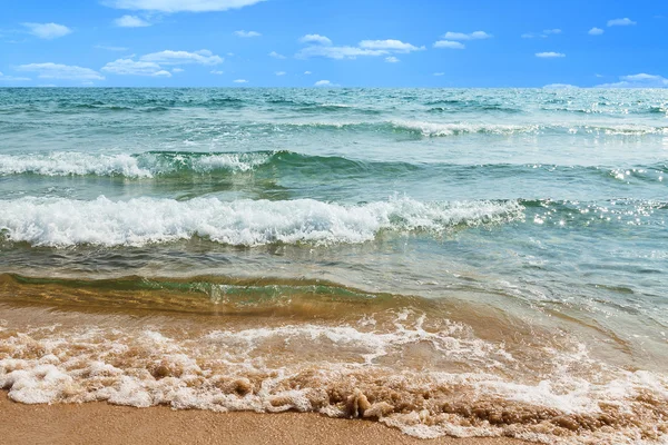 Żółty piasku nad morzem — Zdjęcie stockowe