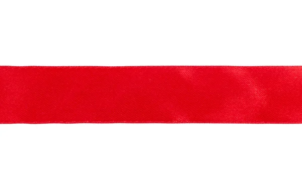 Wstążka czerwona kokarda — Zdjęcie stockowe