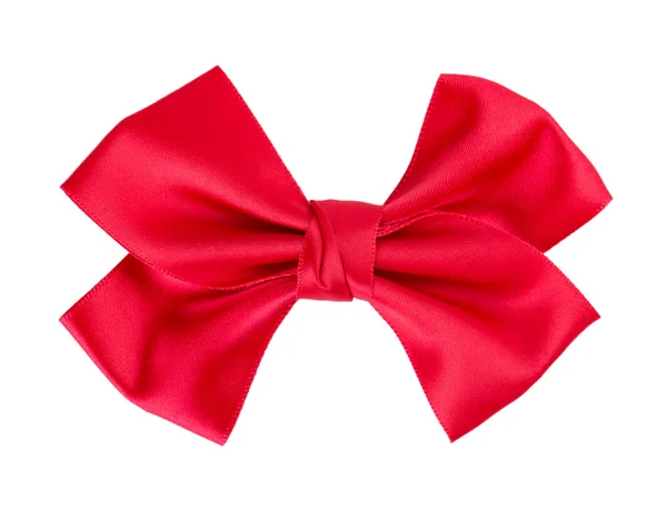 Red bow ribbon — Stock Photo, Image