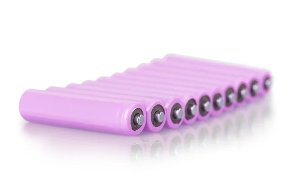 紫のバッテリー — ストック写真