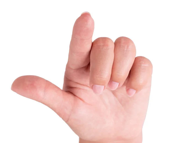 Mano dedo toque — Foto de Stock