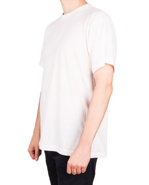 adam beyaz t-shirt