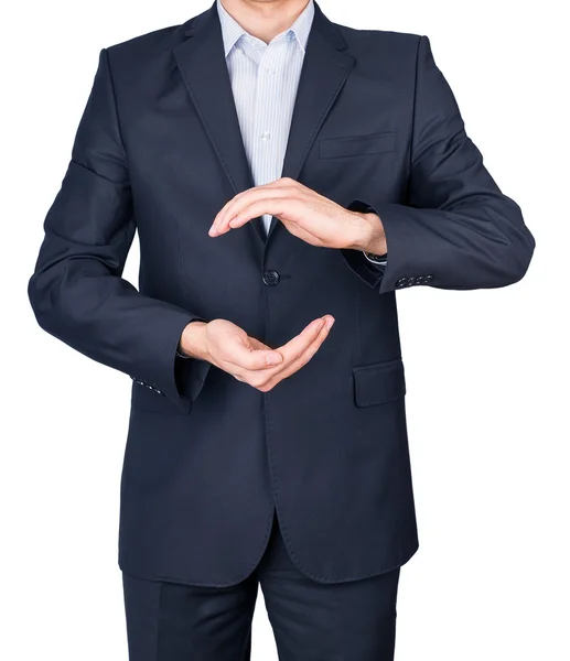 Man suit hands — Stock Photo, Image