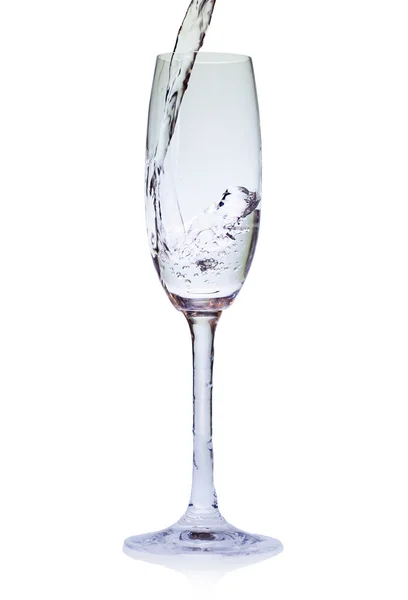 Agua de vidrio de copa de vino —  Fotos de Stock