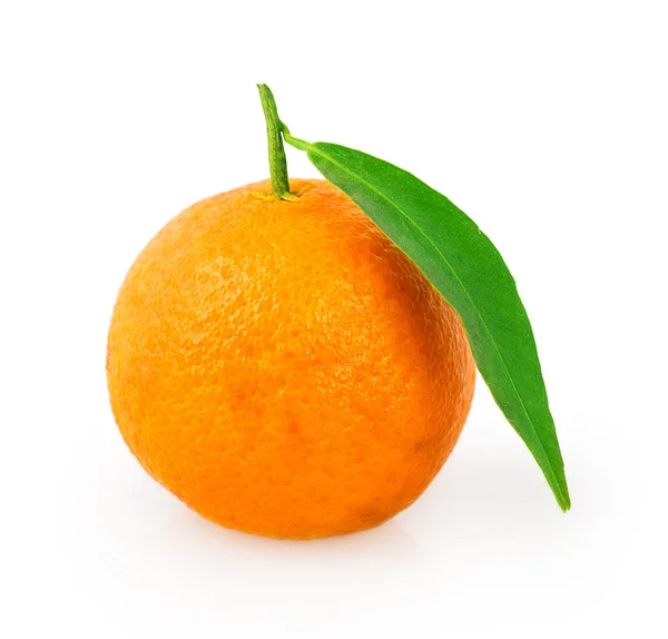 Mandarin yeşil yaprak — Stok fotoğraf