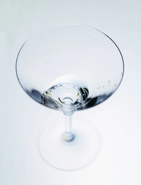 Agua de vidrio de copa de vino — Foto de Stock