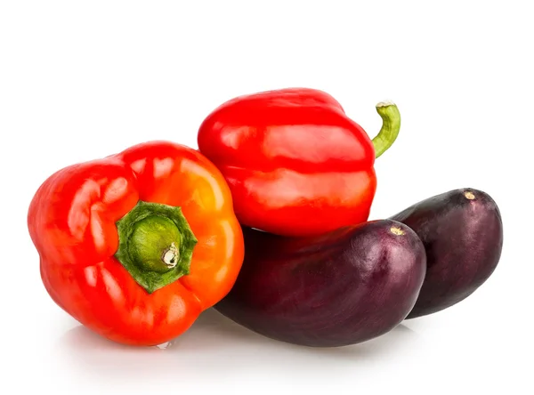 Eggplant and pepper — Stock Photo, Image