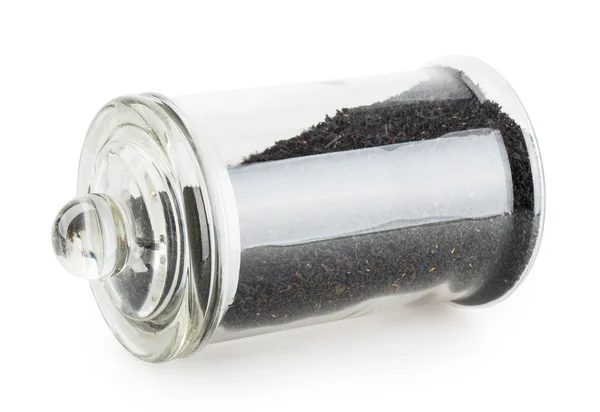 Tea glass jar — Stock Photo, Image