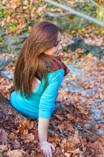 Autumn woman — Stock Photo, Image