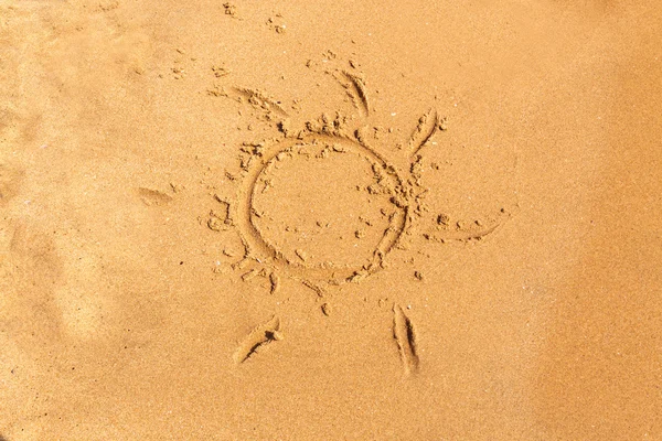 Sun on  sand — Stock Photo, Image