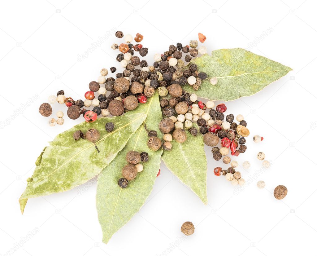 Bay leaves, pepper