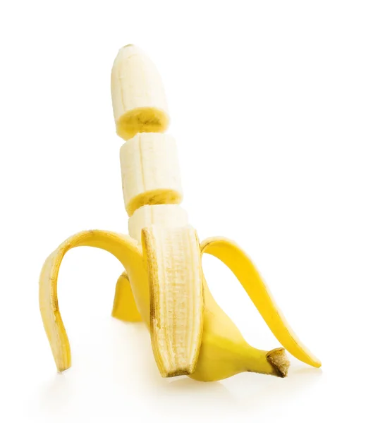 スライスしたバナナ — ストック写真