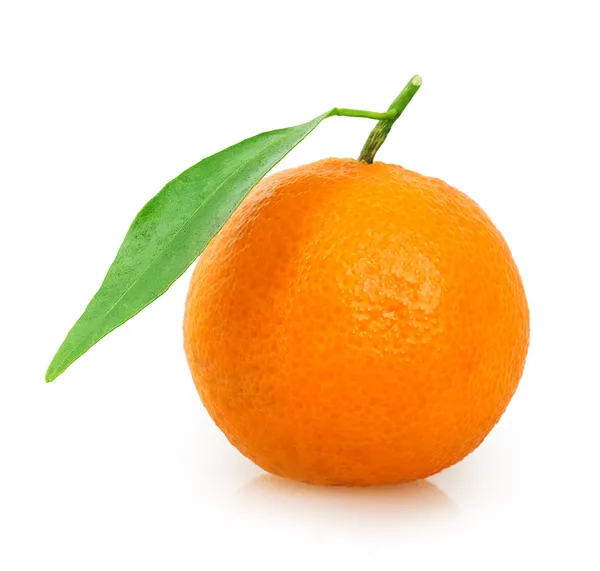 Mandarin ile yaprak yeşil — Stok fotoğraf