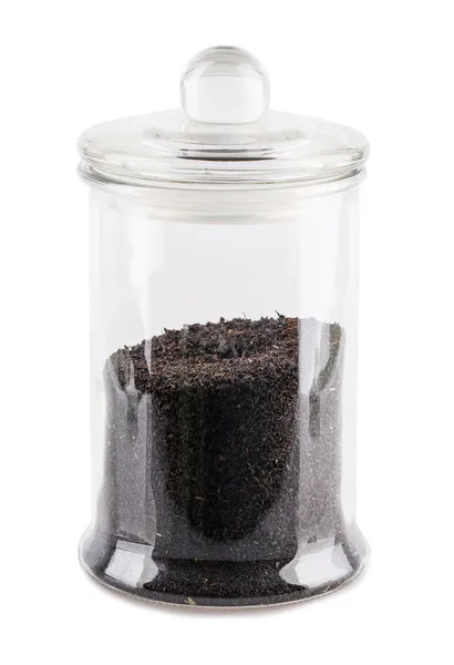 Vaso di vetro di tè — Foto Stock