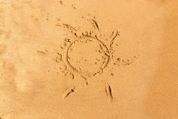 Sun paint the sand — Stock Photo, Image
