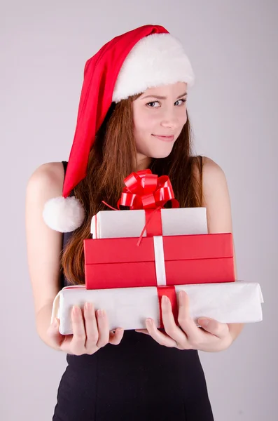 Girl at Christmas — Stock Photo, Image