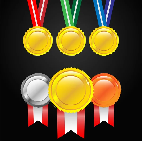 Medal at the background — Stock Vector