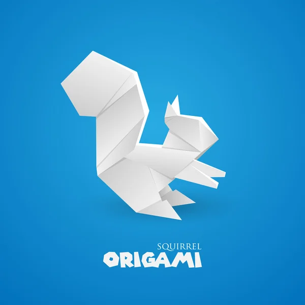 Papel en origami — Vector de stock