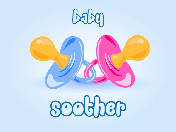 赤ちゃん soother 背景 — ストックベクタ