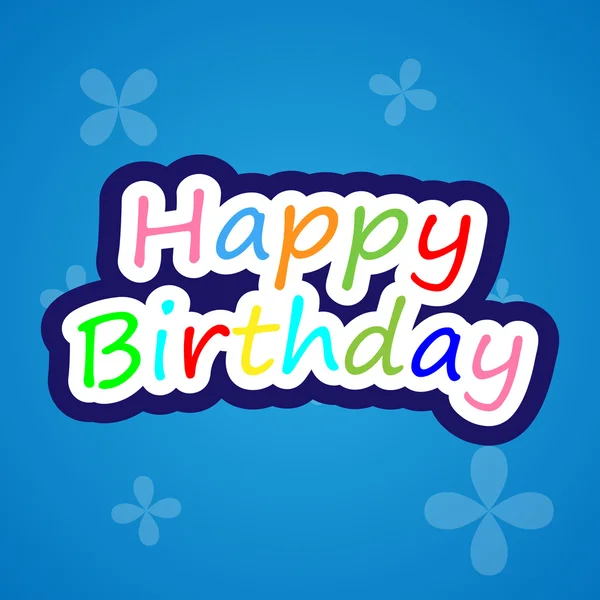 Happy birthday background — Stock Vector