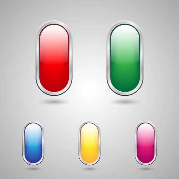 Het pictogram van de knop kleur — Stockvector