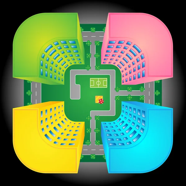 Stad icoon — Stockvector