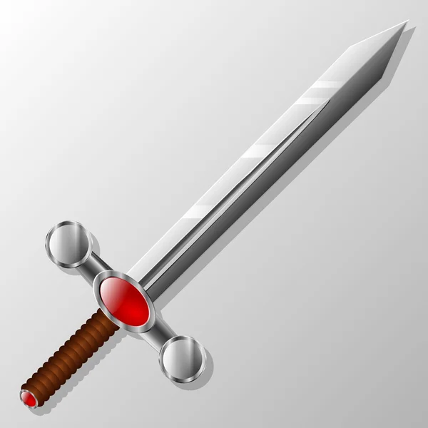 Iron sword — Stock Vector