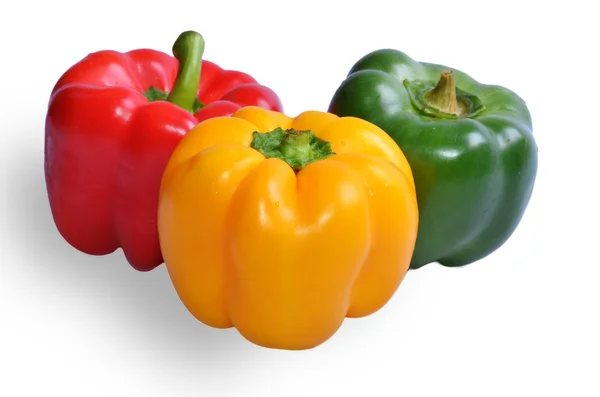 beyaz zemin üzerine biber