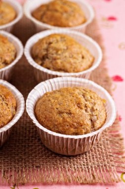 taze vejetaryen muz kekler