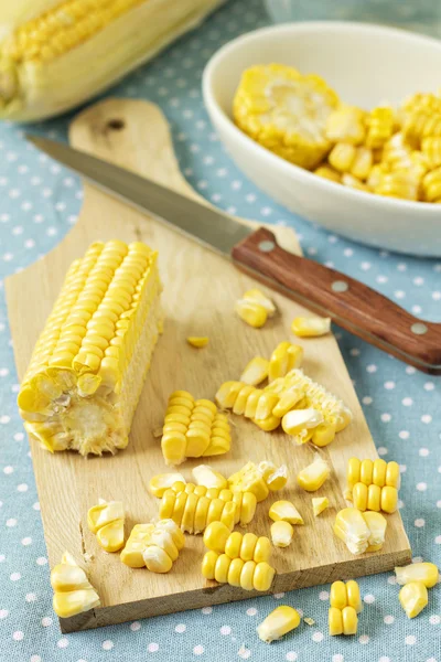 Cooking with corn — Stock Photo, Image