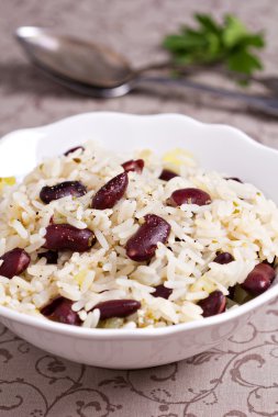 kırmızı fasulye Pilav