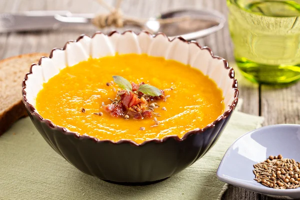 Soupe au gingembre aux carottes — Photo