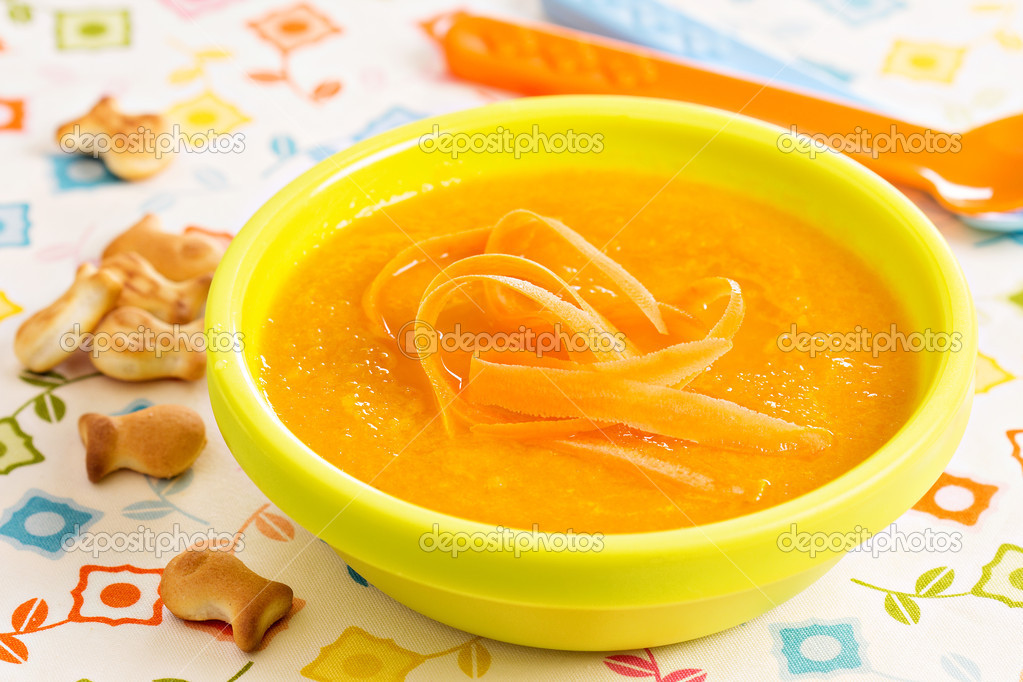 Carrot soup for children