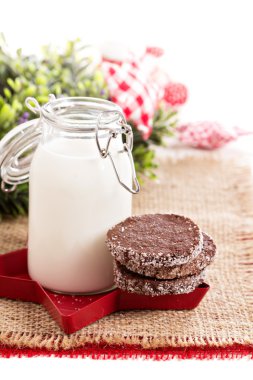 Noel için çikolatalı kurabiye