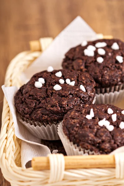 채식 초콜릿 머핀 — 스톡 사진