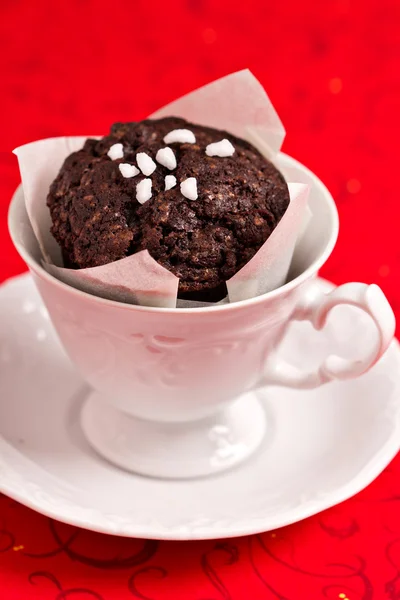 Vegan chocolate muffins — Stock Photo, Image