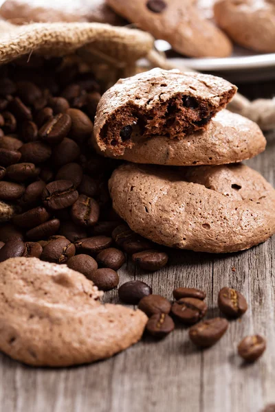 Печенье с шоколадным эспрессо — стоковое фото