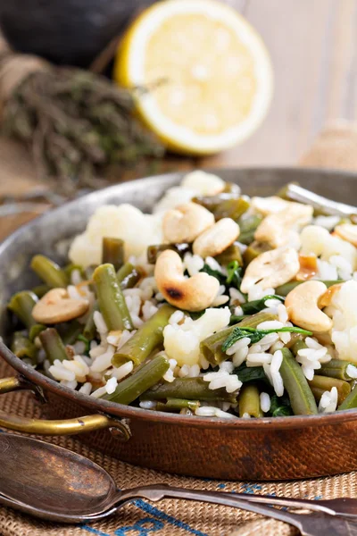 Rice with vegetables — Stock Photo, Image