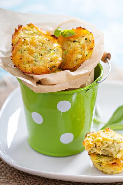 Muffin di zucchine al forno — Foto Stock