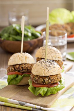 fasulye ve sebze vejetaryen Burger