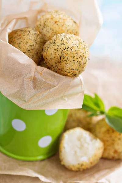 Risoto vegano arancini — Fotografia de Stock