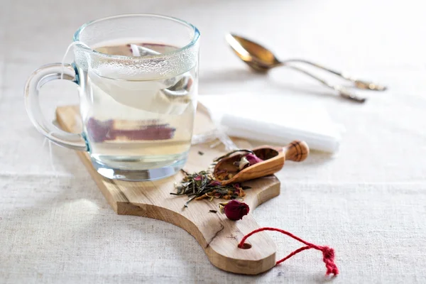 Çay Sallama çaylar ile yapmak — Stok fotoğraf