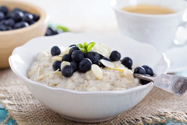 Barley porridge in a bowl — Stock Photo, Image