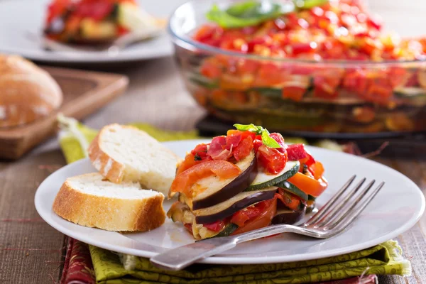 Ratatouille en un plato — Foto de Stock