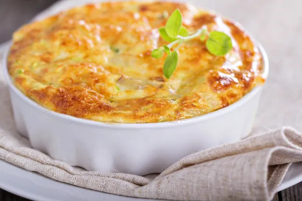 Zucchini och lök baka — Stockfoto