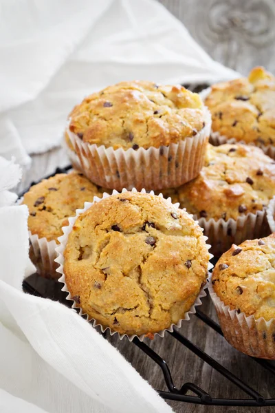 Muffins de almendras y avena sin gluten — Foto de Stock
