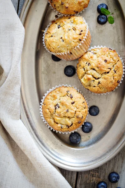 Glutenfreie Mandel- und Hafermuffins — Stockfoto